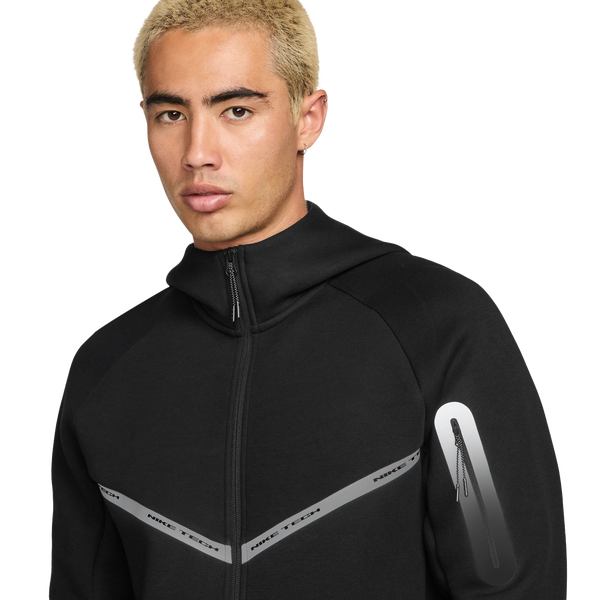 Nike Tech Fleece WR Full-Zip Jacket - Men's - Black/Black - Image 3