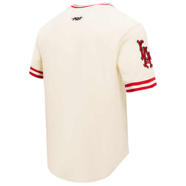Pro Standard ANGELS RETRO CLASSIC DK TEE - Men's - Eggshell/Red - Image 4