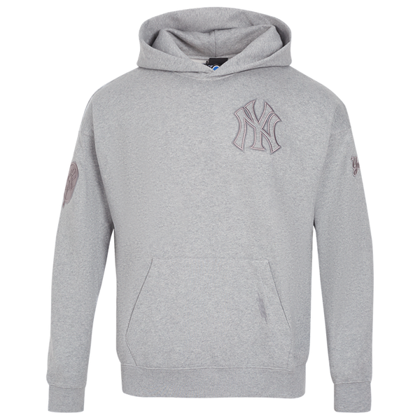 Pro Standard Yankees Pullover Hoodie - Men's - Dark Heather Gray
