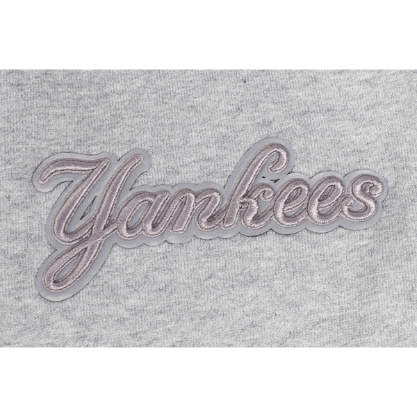 Pro Standard Yankees Pullover Hoodie - Men's - Dark Heather Gray - Image 7