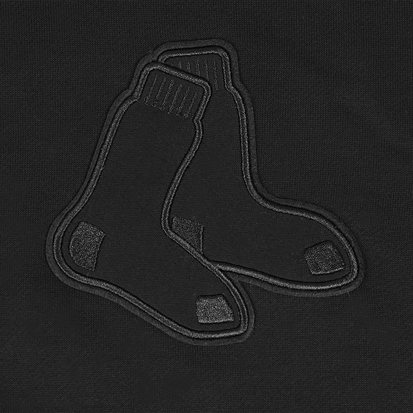 Pro Standard RED SOX NEUTRAL DROP SHOULDER FLC PO HOODIE - Men's - Black - Image 7