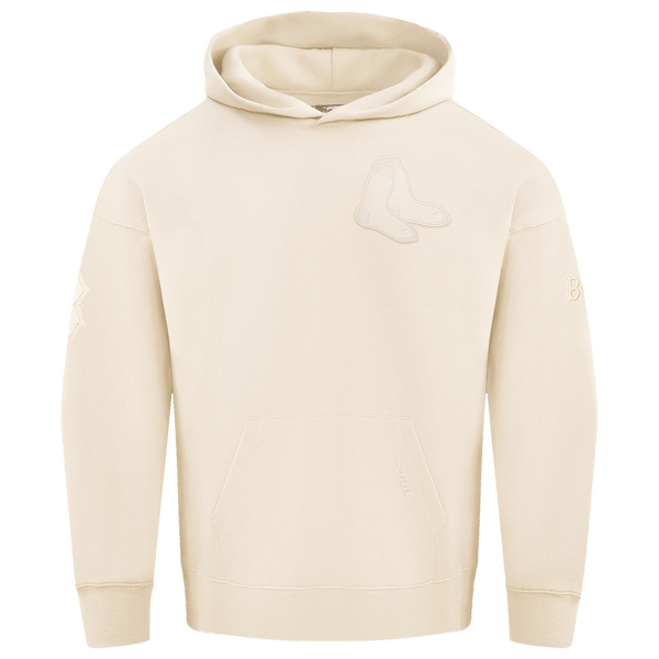 Pro Standard RED SOX NEUTRAL DROP SHOULDER FLC PO HOODIE - Men's - Eggshell