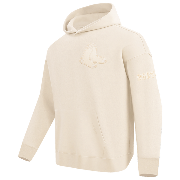 Pro Standard RED SOX NEUTRAL DROP SHOULDER FLC PO HOODIE - Men's - Eggshell - Image 3