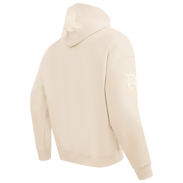 Pro Standard RED SOX NEUTRAL DROP SHOULDER FLC PO HOODIE - Men's - Eggshell - Image 4