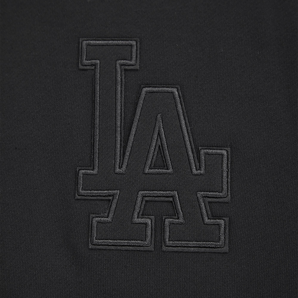 Pro Standard DODGERS NEUTRAL DROP SHOULDER FLC PO HOODIE - Men's - Black - Image 6