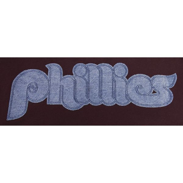 Pro Standard Phillies Pullover Hoodie - Men's - Wine - Image 5