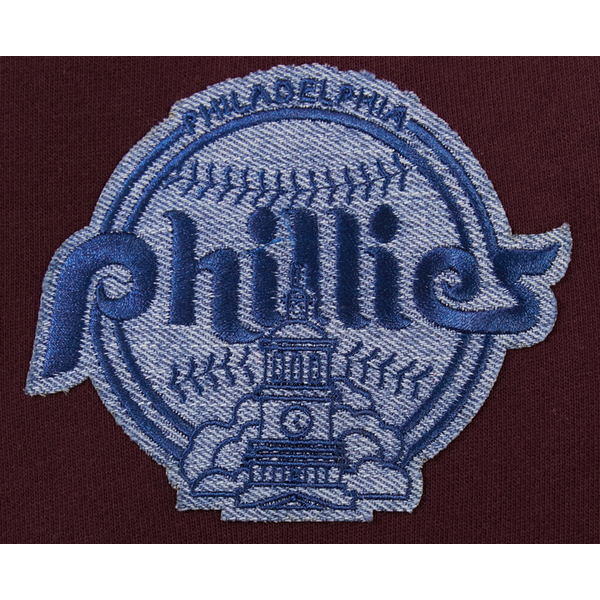 Pro Standard Phillies Pullover Hoodie - Men's - Wine - Image 7