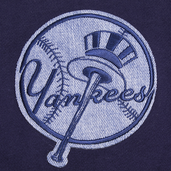 Pro Standard Yankees Pullover Hoodie - Men's - Midnight Navy - Image 6