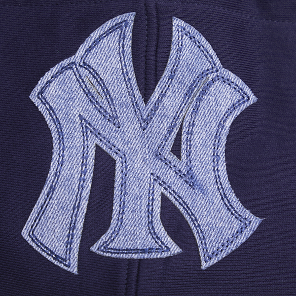Pro Standard Yankees Pullover Hoodie - Men's - Midnight Navy - Image 7