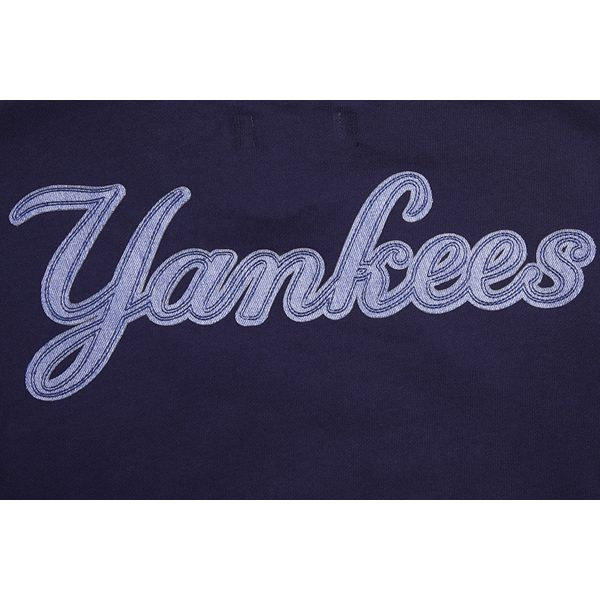 Pro Standard Yankees Pullover Hoodie - Men's - Midnight Navy - Image 8