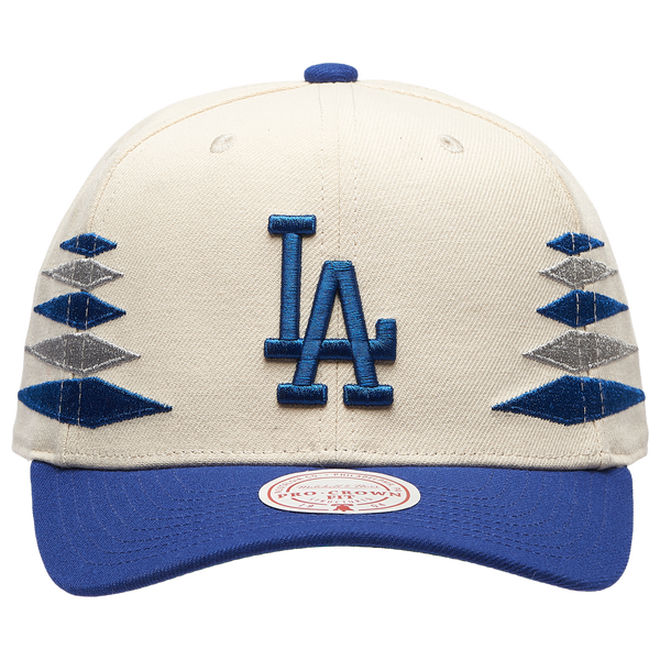Mitchell & Ness Dodgers Diamond Pro Pinch Cap - Adult - Blue/White - Image 2