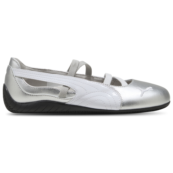 PUMA Speedcat Ballet - Girls' Grade School - Puma White/Metallic Ash Grey