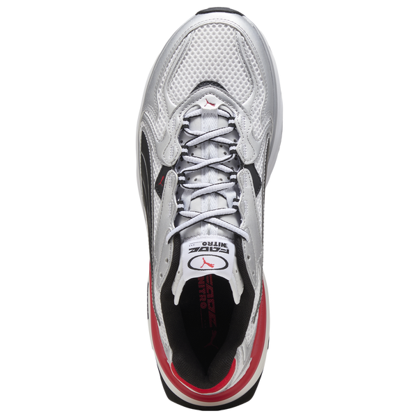PUMA Fade Nitro Ls - Men's - Puma White/Puma Silver/For All Time Red - Image 4