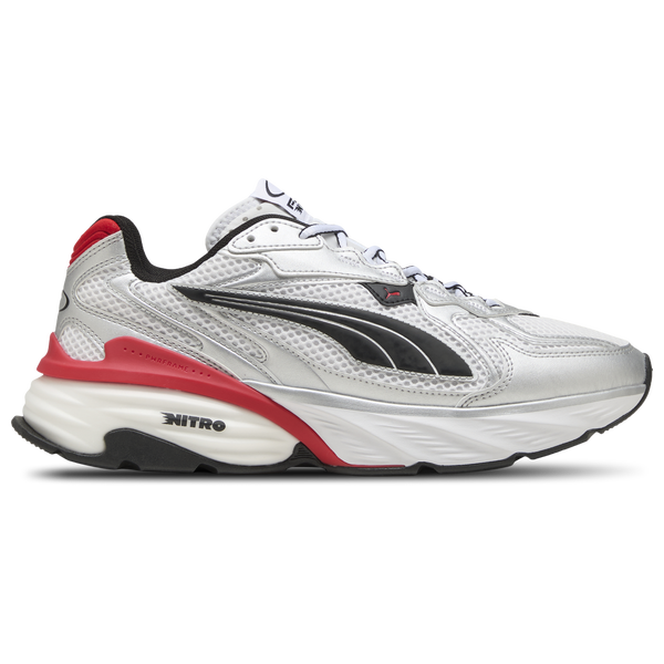 PUMA Fade Nitro Ls - Women's - Puma Silver/Puma White/For All Time Red