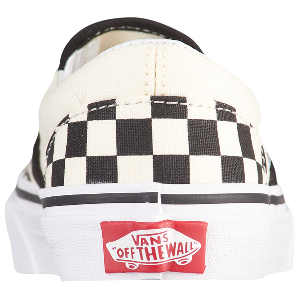 Vans Classic Slip On - Boys' Preschool - True White/Black - Image 4