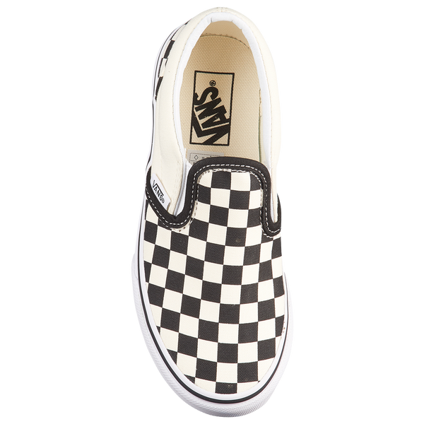 Vans Classic Slip On - Boys' Preschool - True White/Black - Image 5