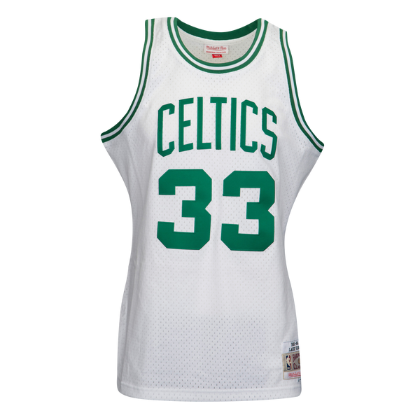 Mitchell & Ness Celtics Swingman Jersey - Men's - White/Green - Image 2