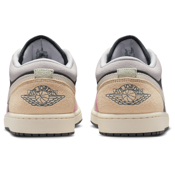 Jordan Air Jordan 1 Low SE - Men's - Grey/Pink/Green - Image 3