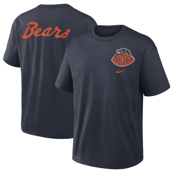 Nike Bears NFL Rival Short Sleeve T-Shirt - Men's - Navy