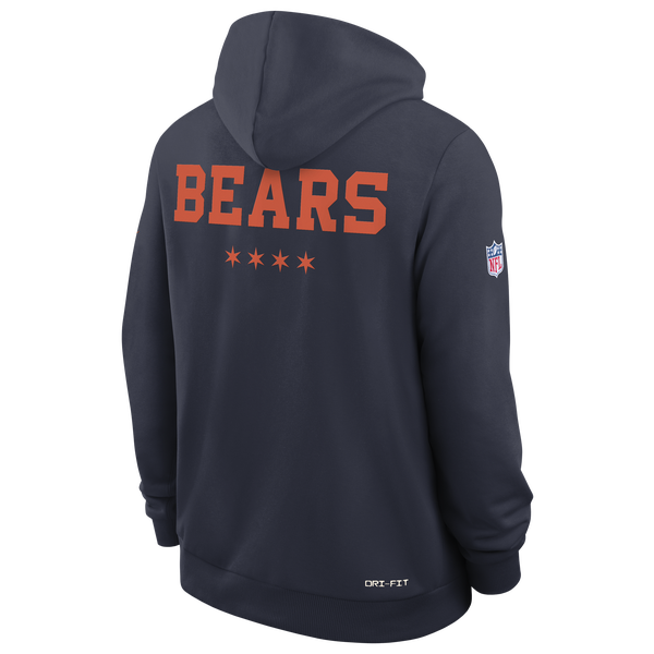 Nike Bears NFL Rival Hoodie - Men's - Navy - Image 3