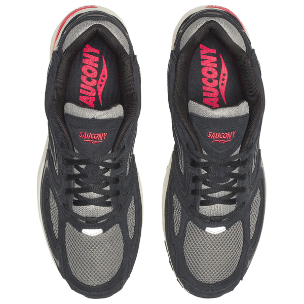 Saucony Grid Jazz 9 - Men's - Black/Grey/Red - Image 4