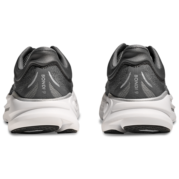 HOKA Bondi 9 - Men's - Silver/Grey - Image 3