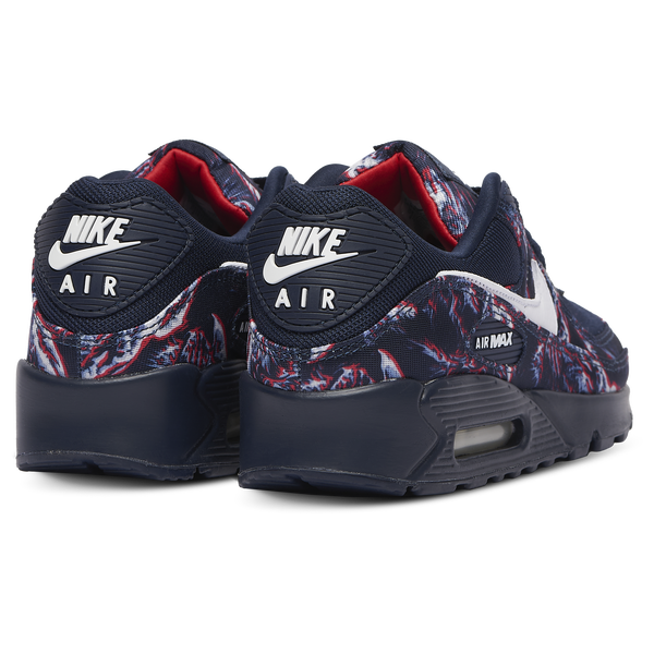 Nike Air Max 90 - Men's - Navy/Red/White - Image 3