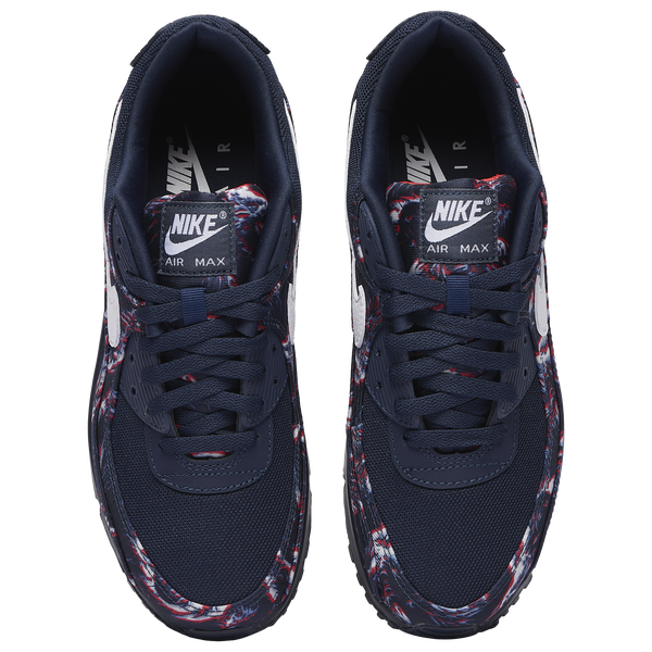 Nike Air Max 90 - Men's - Navy/Red/White - Image 4