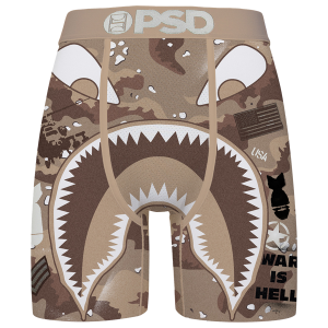 PSD Graphic Briefs - Men's - White/Brown/Tan