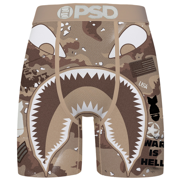 PSD Graphic Briefs - Men's - White/Brown/Tan