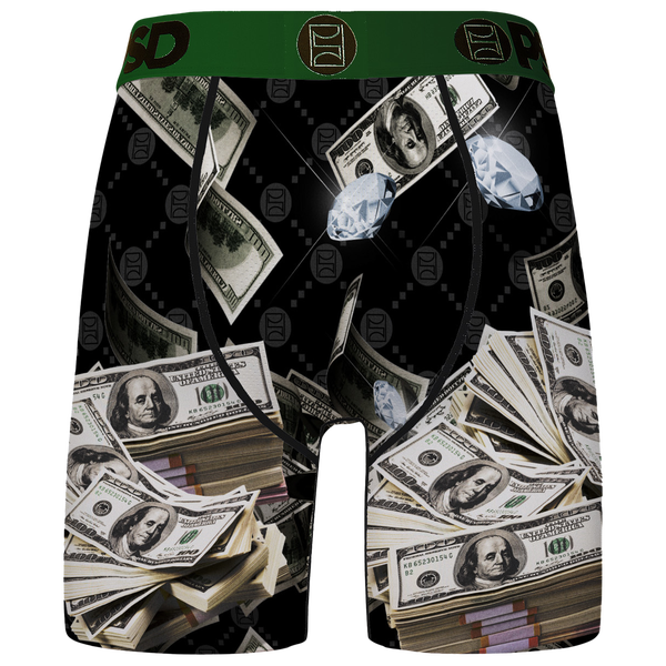 PSD Catch a Bag Briefs - Men's - Black/Green - Image 2