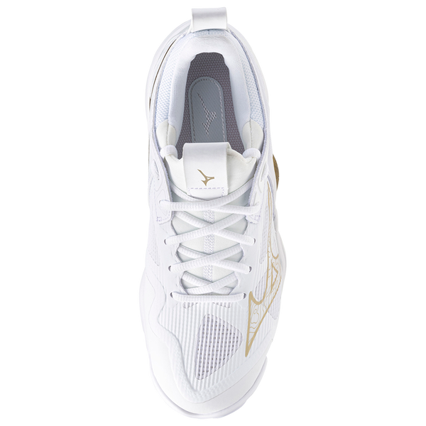 Mizuno Wave Momentum 3 - Women's - Gold/White - Image 4
