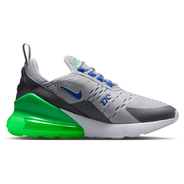 Nike Air Max 270 - Boys' Grade School - Gray/Green/White