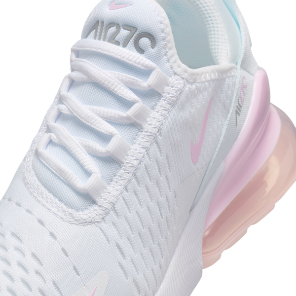 Nike Air Max 270 - Boys' Grade School - Pink Foam/Lt Smoke Grey/White - Image 7