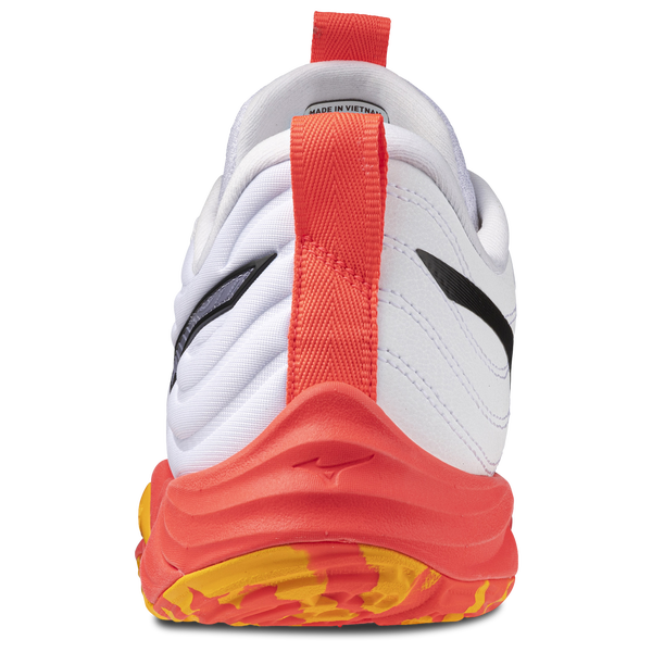 Mizuno Wave Momentum Elite - Men's - White/Fiery Coral - Image 3