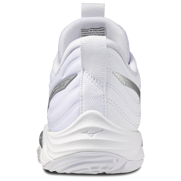 Mizuno Wave Momentum Elite - Women's - White/Silver - Image 3