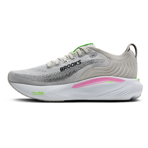Brooks Adrenaline GTS 25 - Women's - Oyster/Green/Pink - Image 2