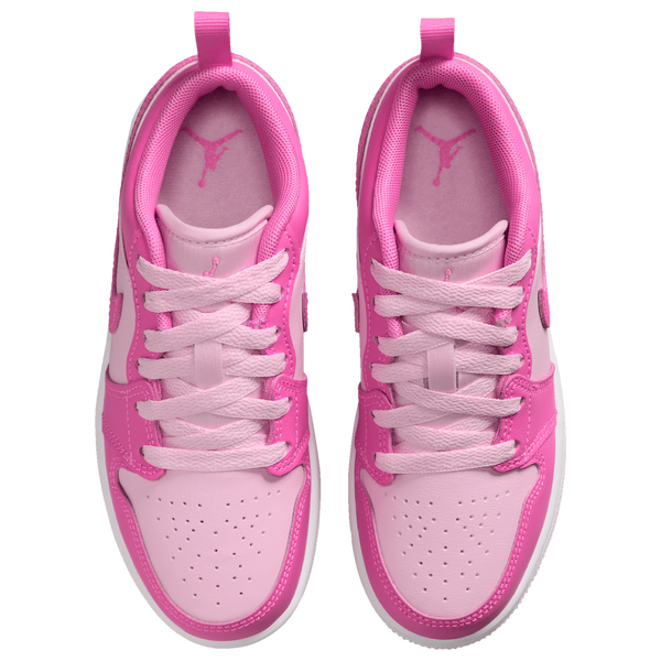Jordan Retro 1 Low - Boys' Preschool - Pink/White - Image 4