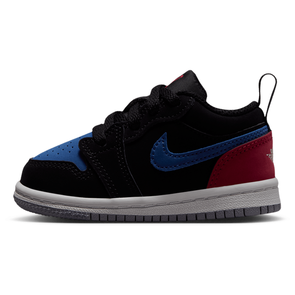 Jordan AJ 1 Low - Boys' Toddler - True Blue/Summit White/Black - Image 2