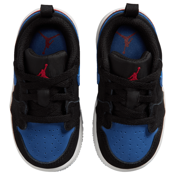 Jordan AJ 1 Low - Boys' Toddler - True Blue/Summit White/Black - Image 4