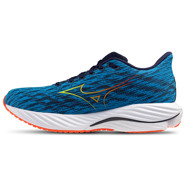 Mizuno Wave Rider 28 - Men's - Blue Pace/Green Gecko - Image 2