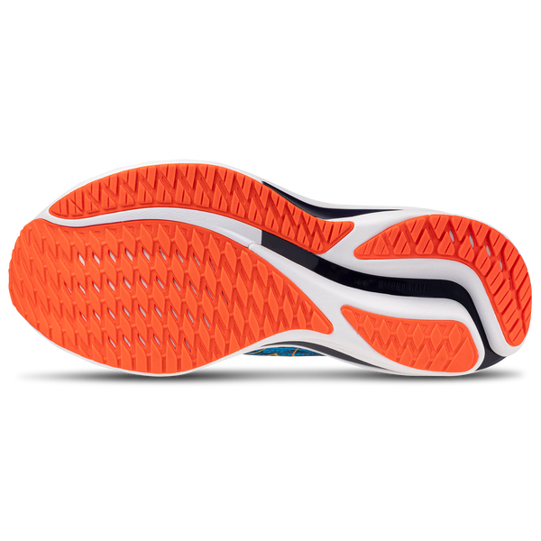 Mizuno Wave Rider 28 - Men's - Blue Pace/Green Gecko - Image 5