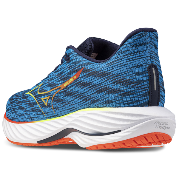 Mizuno Wave Rider 28 - Men's - Blue Pace/Green Gecko - Image 7