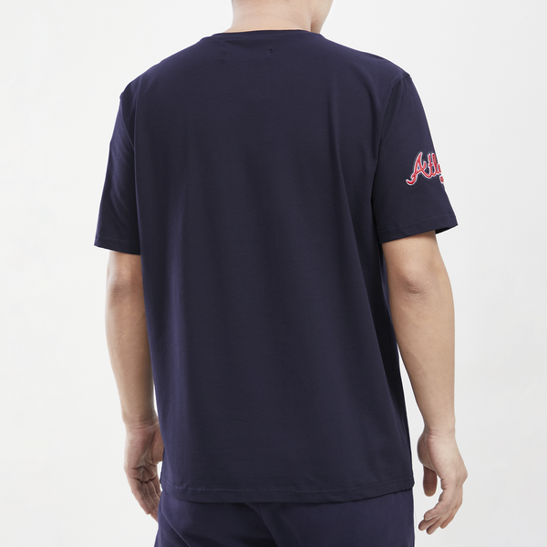 Pro Standard Braves Mash Up T-Shirt - Men's - Midnight Navy - Image 2