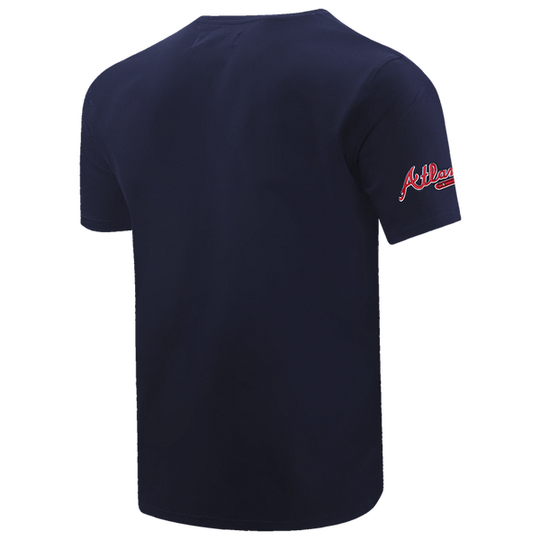 Pro Standard Braves Mash Up T-Shirt - Men's - Midnight Navy - Image 8