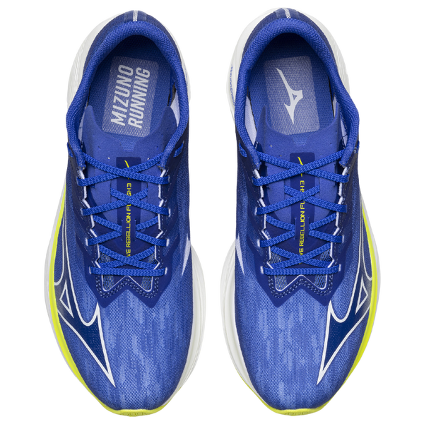 Mizuno Wave Rebellion Flash 3 - Men's - Dazzling Blue/Surf The Web - Image 4