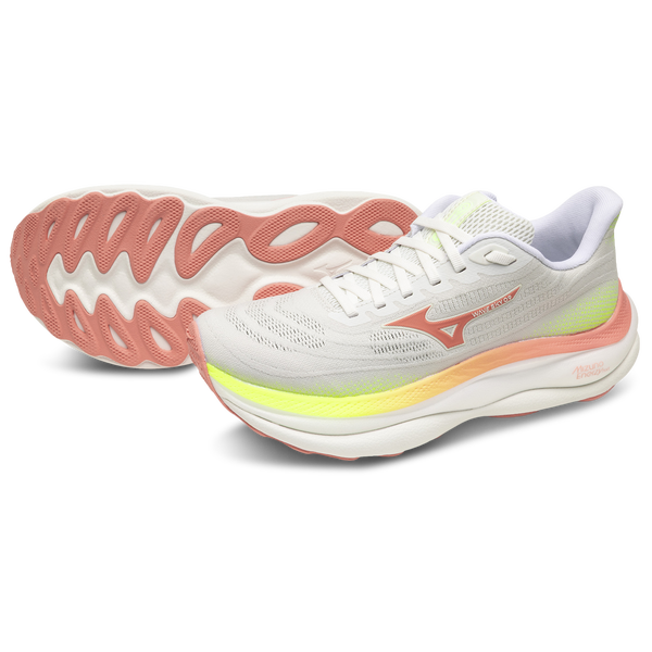 Mizuno Wave Sky 9 Wide - Women's - White/Orange - Image 7