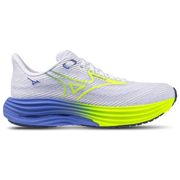 Mizuno Wave Rider 29 Wide - Women's - White/Lightning Yellow