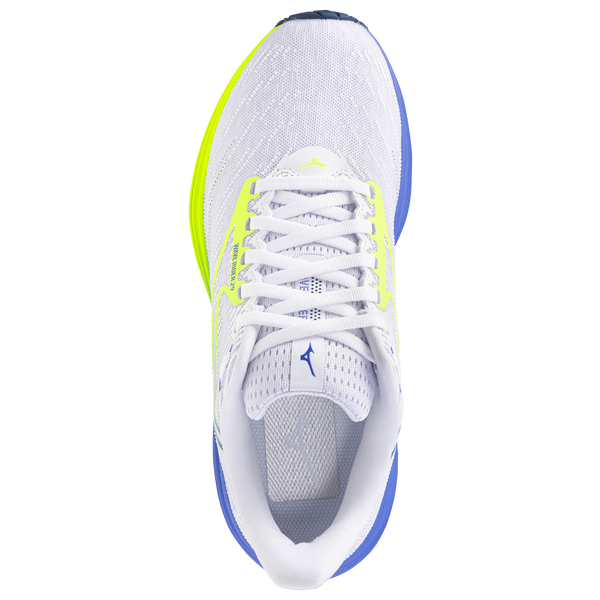 Mizuno Wave Rider 29 Wide - Women's - White/Lightning Yellow - Image 4