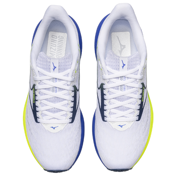 Mizuno Wave Rider 29 Wide - Men's - White/Estate Blue - Image 4